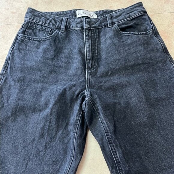 Dynamite Claudia Mom Ultra High Rise Black Denim Ankle Jeans - Picture 7 of 14